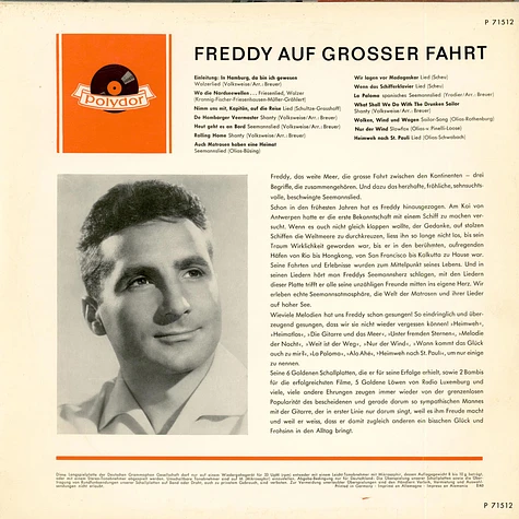 Freddy Quinn - Freddy Auf Grosser Fahrt