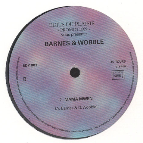 Barnes & Wobble - Sans Algarade