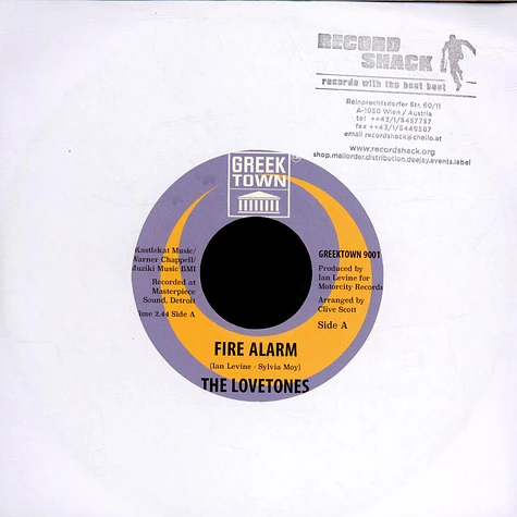 The Love-Tones - Fire Alarm / On The Other Side