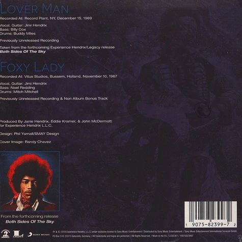 Jimi Hendrix - Lover Man / Foxy Lady