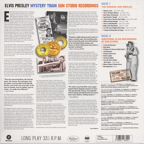 Elvis Presley - Mystery Train Sun Studio Recordings