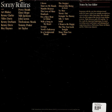 Sonny Rollins - Vintage Sessions