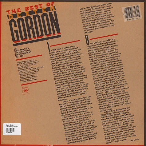 Dexter Gordon - The Best Of Dexter Gordon