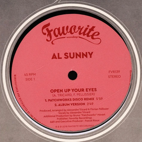 Al Sunny - Open Up Your Eyes Remixes