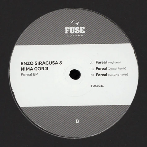 Enzo Siragusa & Nima Gorji - Foreal EP