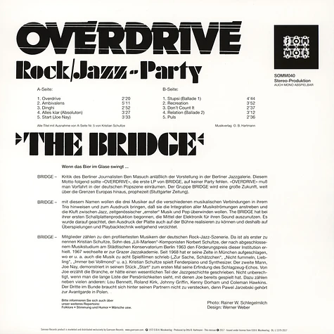 The Bridge - Overdrive – Rock/Jazz - Party