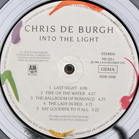 Chris de Burgh - Into The Light