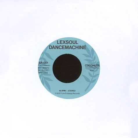 Lexsoul Dancemachine - Coconuts / Feriado Tropical Black Vinyl Edition