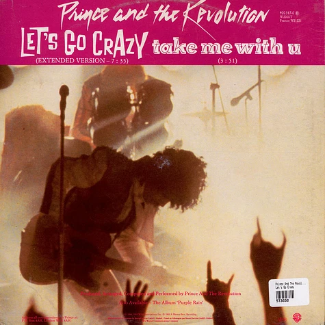 Prince And The Revolution - Let's Go Crazy / Take Me With U / Erotic City