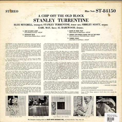 Stanley Turrentine - A Chip Off The Old Block