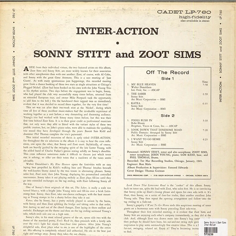 Sonny Stitt & Zoot Sims - Inter-Action