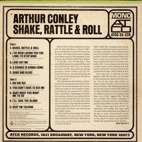 Arthur Conley - Shake, Rattle & Roll