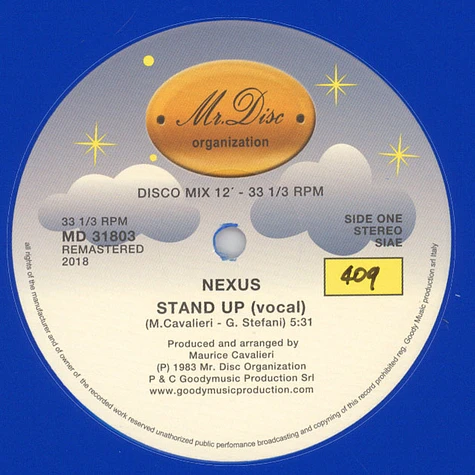 Nexus - Stand Up Blue Vinyl Edition