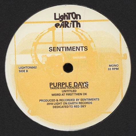 Sentiments - Purple Days