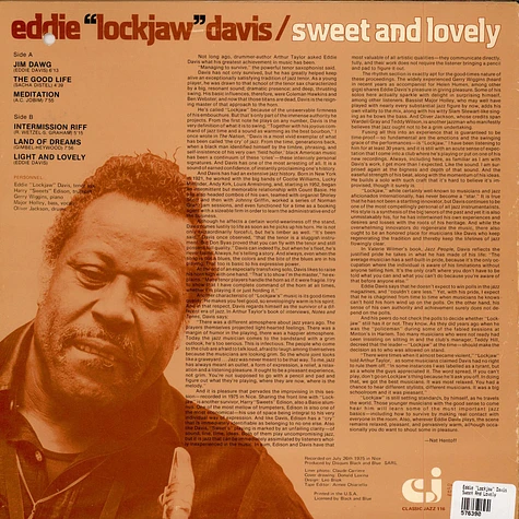 Eddie "Lockjaw" Davis - Sweet And Lovely