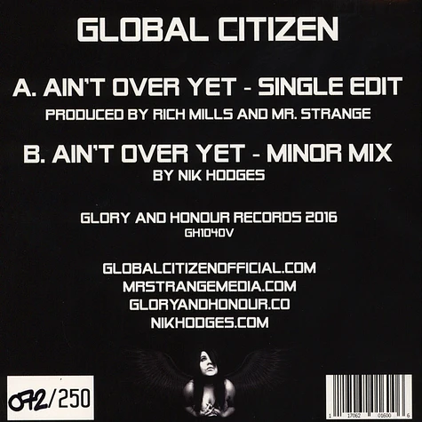 Global Citizen - Ain't Over Yet Grey Vinyl Edition