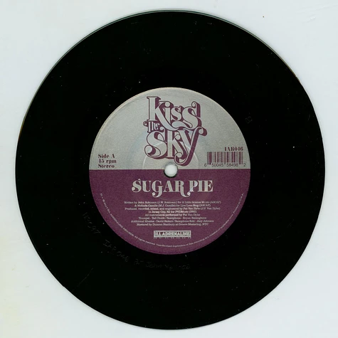 Kiss The Sky (Melinda Camille, John Robinson & Pat Van Dyke) - Sugar Pie / Glory