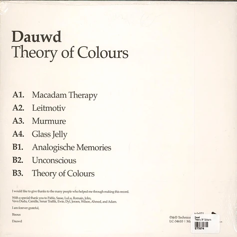 Dauwd - Theory Of Colours