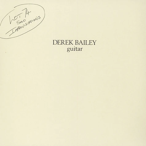 Derek Bailey - Lot 74