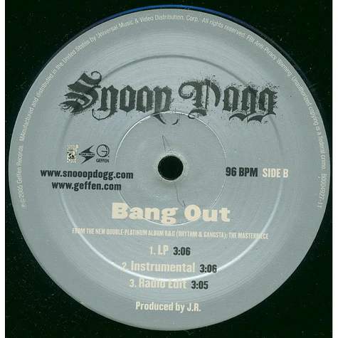 Snoop Dogg - Ups & Downs / Bang Out
