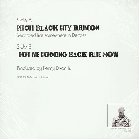 Moodymann - Pitch Black City Reunion / Got Me Coming Back Rite Now