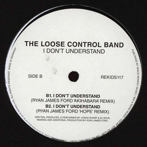 The Loose Control Band - I Don't Understand Radio Slave & Ryan James Ford Remixes