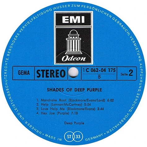 Deep Purple - Shades Of Deep Purple