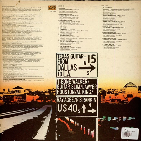 V.A. - Texas Guitar - From Dallas To L.A.