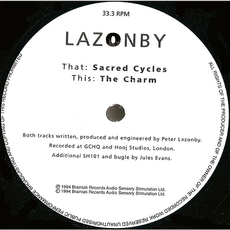Pete Lazonby - Sacred Cycles