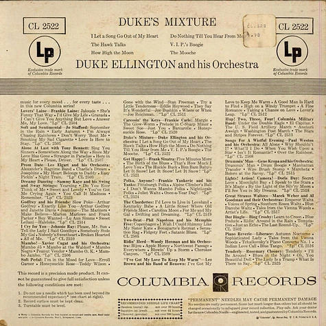 Duke Ellington And His Orchestra - Duke's Mixture