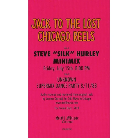 V.A. - A / Jack To The Lost Chicago Reels (Steve Silk Hurley)
