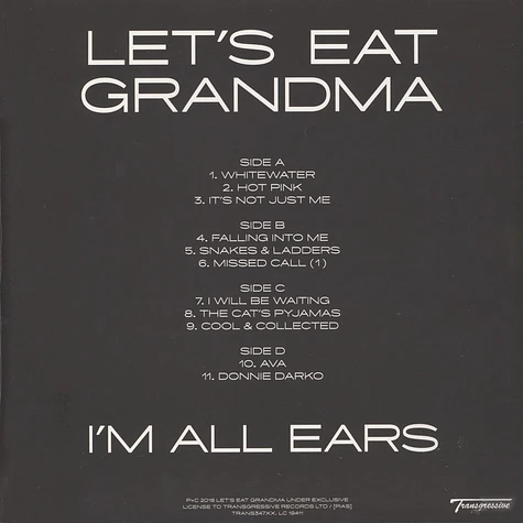 Let’s Eat Grandma - I’m All Ear Translucent Yellow Edition