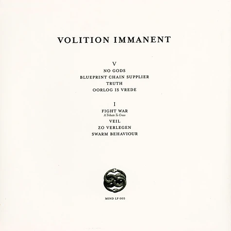 Volition Immanent - Volition Immanent