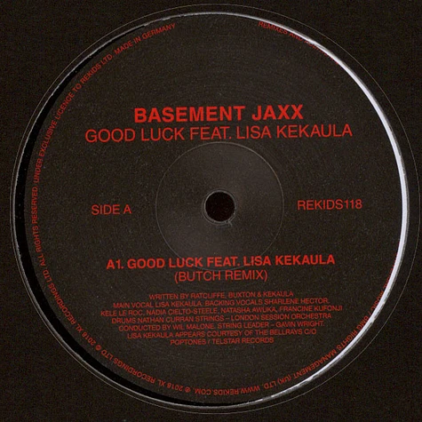Basement Jaxx - Good Luck Feat. Lisa Kekaula Butch Remixes