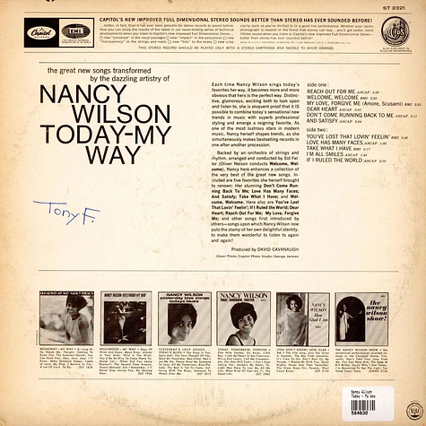 Nancy Wilson - Today - My Way