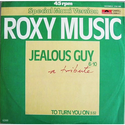 Roxy Music - Jealous Guy