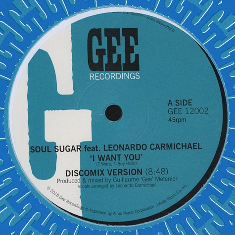 Soul Sugar - I Want You feat. Leonardo Carmichael