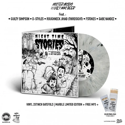 Mister Modo & Ugly Mac Beer - Night Time Stories EP Marbled Vinyl Edition