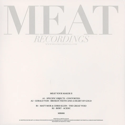 Specific Objects, Gerald VDH, Matt Mor & Chris Klein, Bort - Meat Your Maker #2