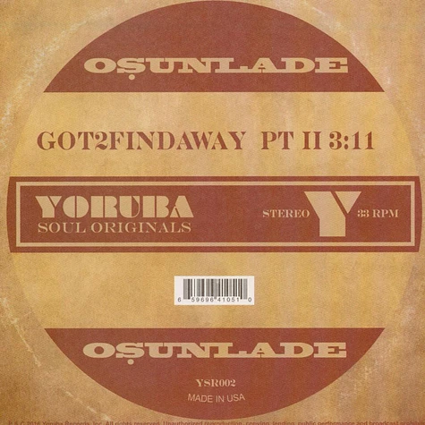 Osunlade - Got2Findaway