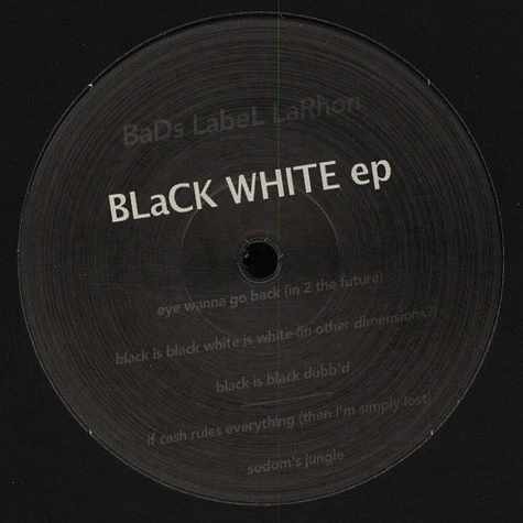 The Prince Of Dance Elbee Bad - Black White EP