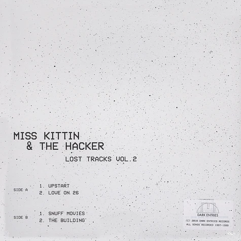 Miss Kittin & The Hacker - Lost Tracks Volume 2