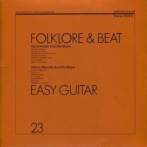 Hans Haider And His Music / Heimo Rhonda And His Music - Folklore & Beat / Easy Guitar