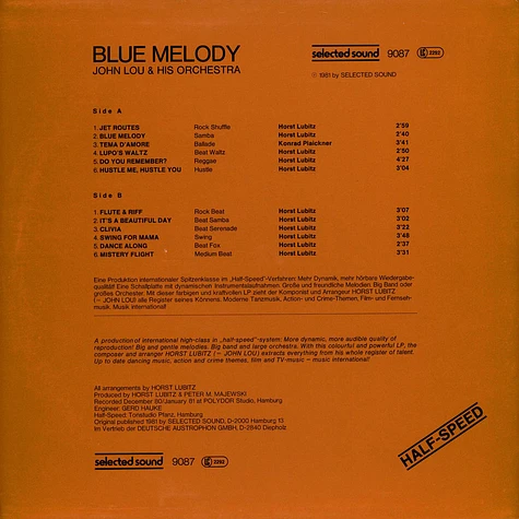 John Lou & His Orchestra - Blue Melody