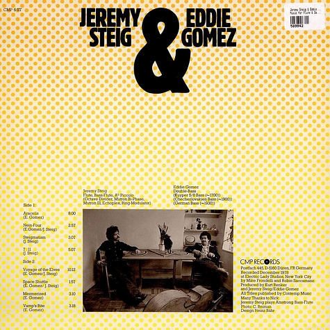 Jeremy Steig & Eddie Gomez - Music for Flute & Double-Bass