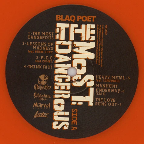 Blaq Poet - The Most Dangerous Orange Vinyl Edition