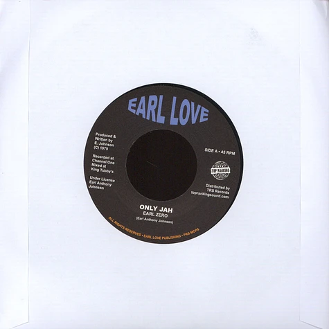 Earl Zero - Only Jah /Dub