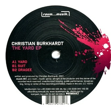 Christian Burkhardt - The Yard EP
