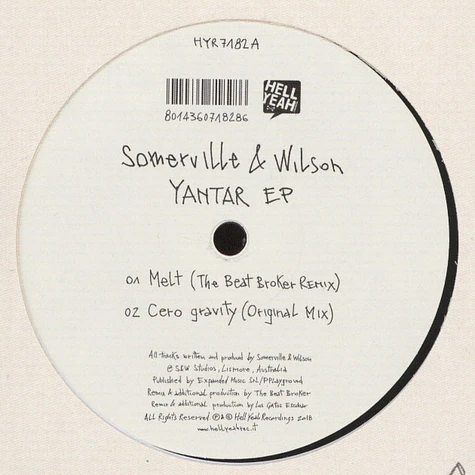 Somerville & Wilson - Yantar EP