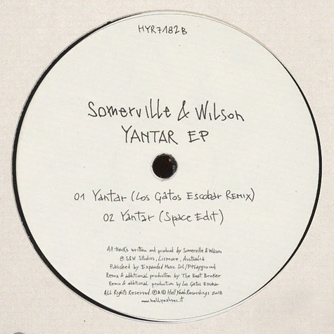 Somerville & Wilson - Yantar EP